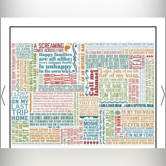 First Lines of Literature 1000 Piece Jigsaw Puzzle - Picture 2 of 2